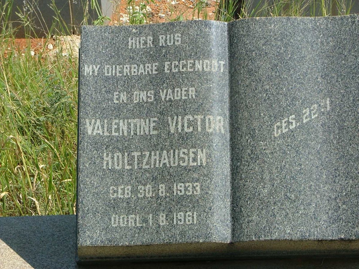 HOLTZHAUSEN Valentine Victor 1933-1961