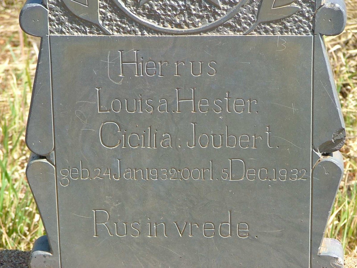 JOUBERT Louisa Hester Cicilia 1932-1932