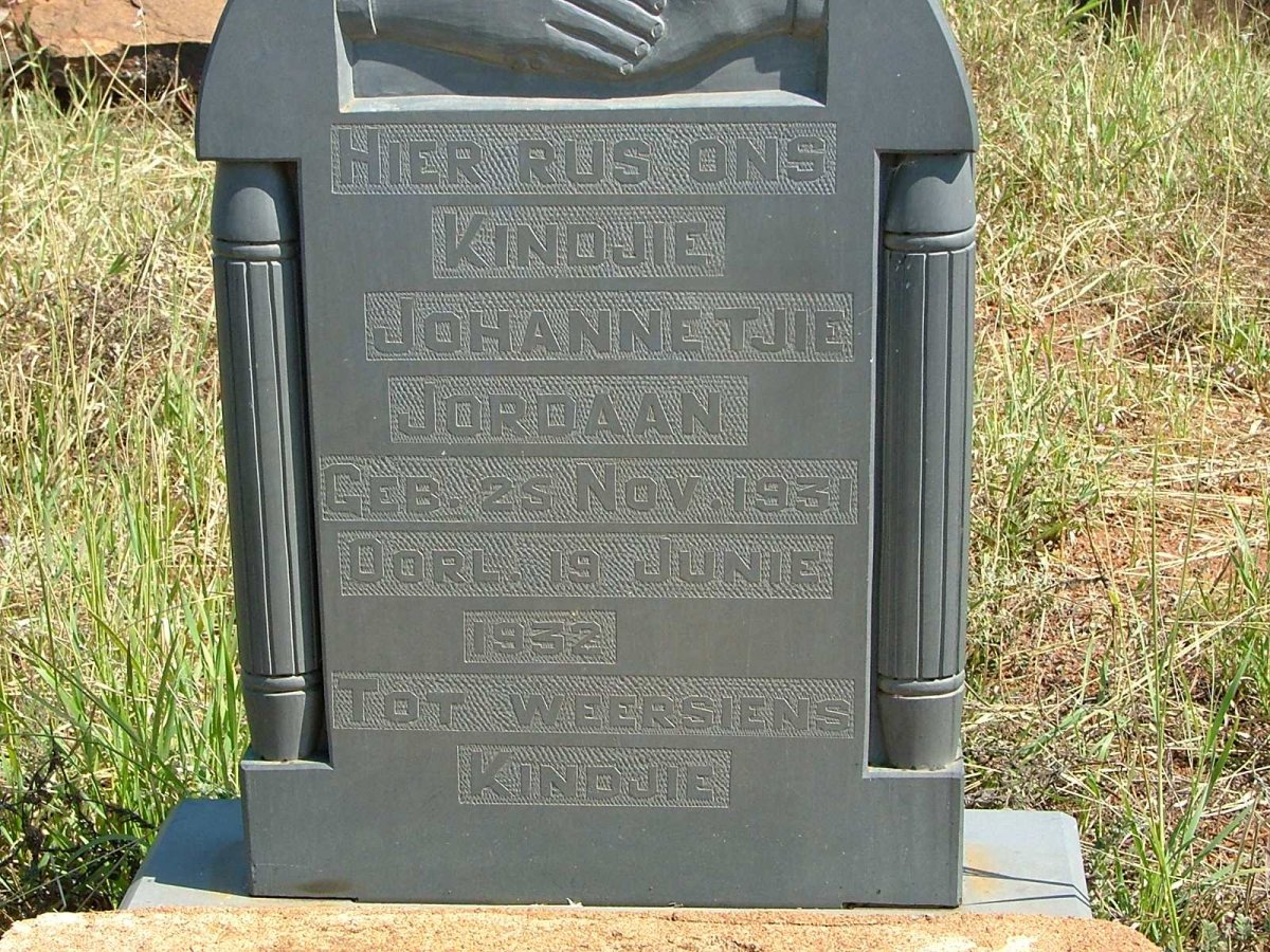 JORDAAN Johannetjie 1931-1932
