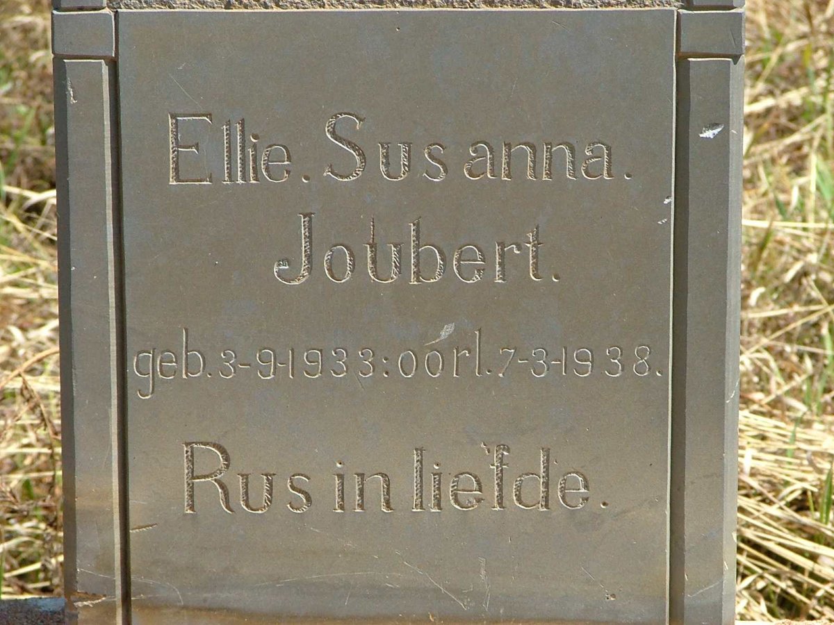 JOUBERT Ellie Susanna 1933-1938