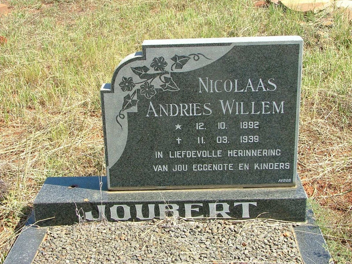 JOUBERT Nicolaas Andries Willem 1892-1939