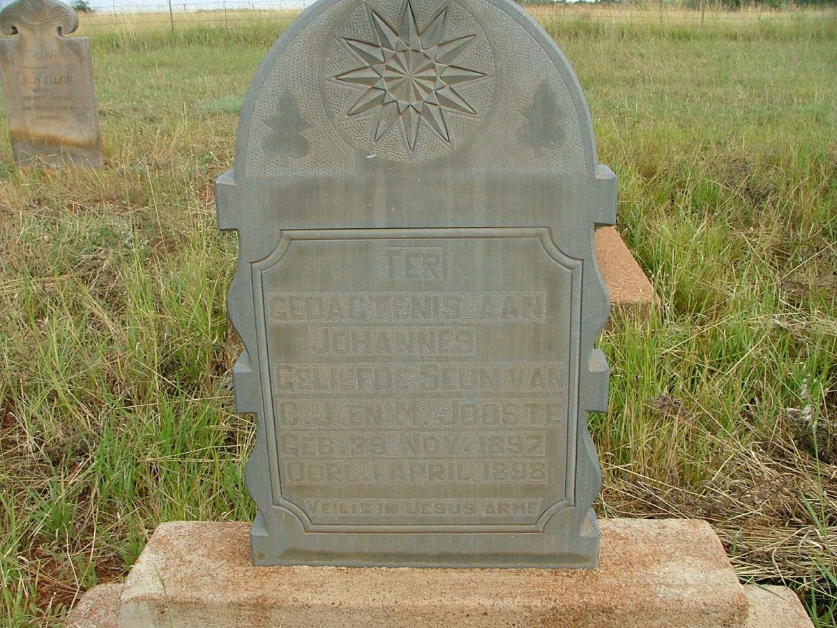 JOOSTE Johannes 1897-1898