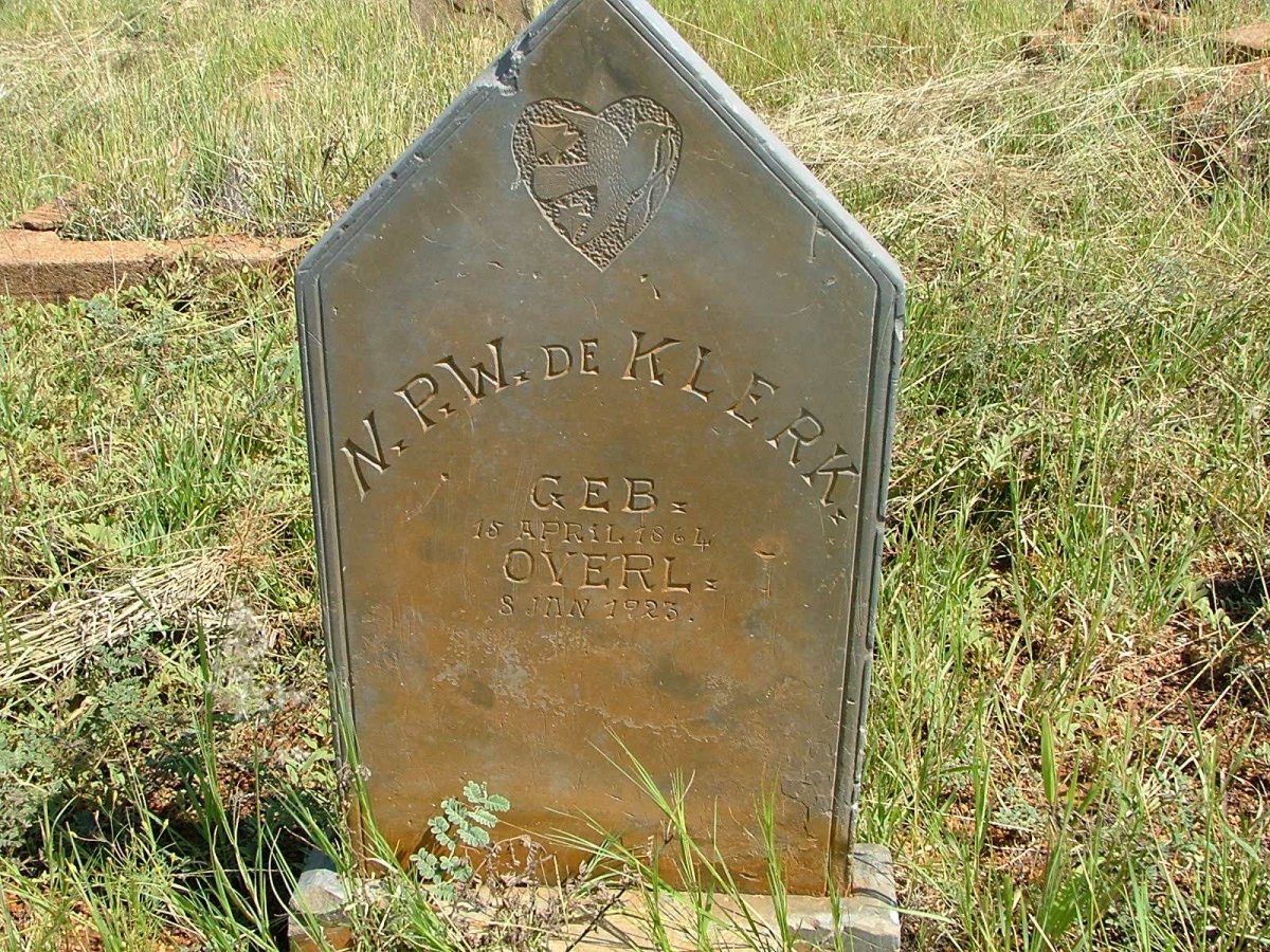KLERK N.P.W., de 1864-1923