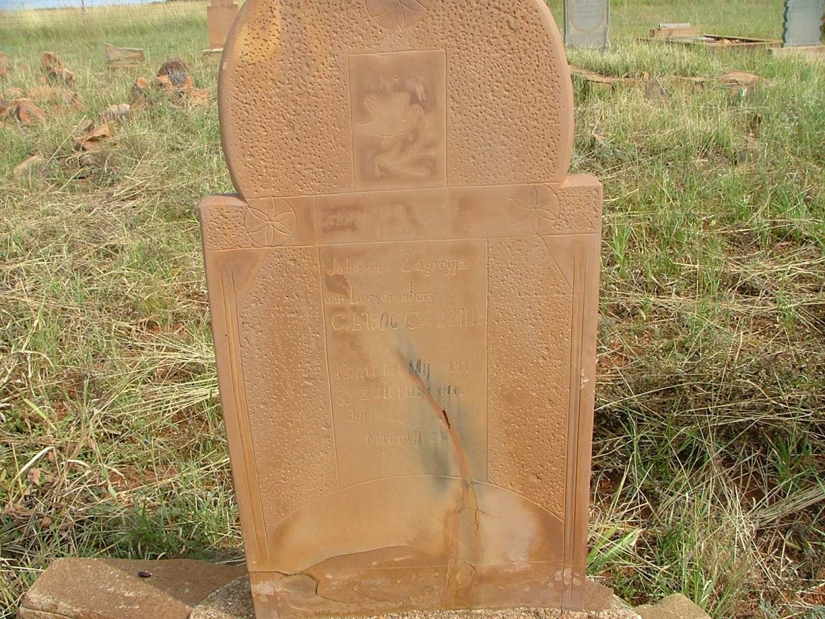 LOGGERENBERG Johanna Zagreÿja, van  1906-1918