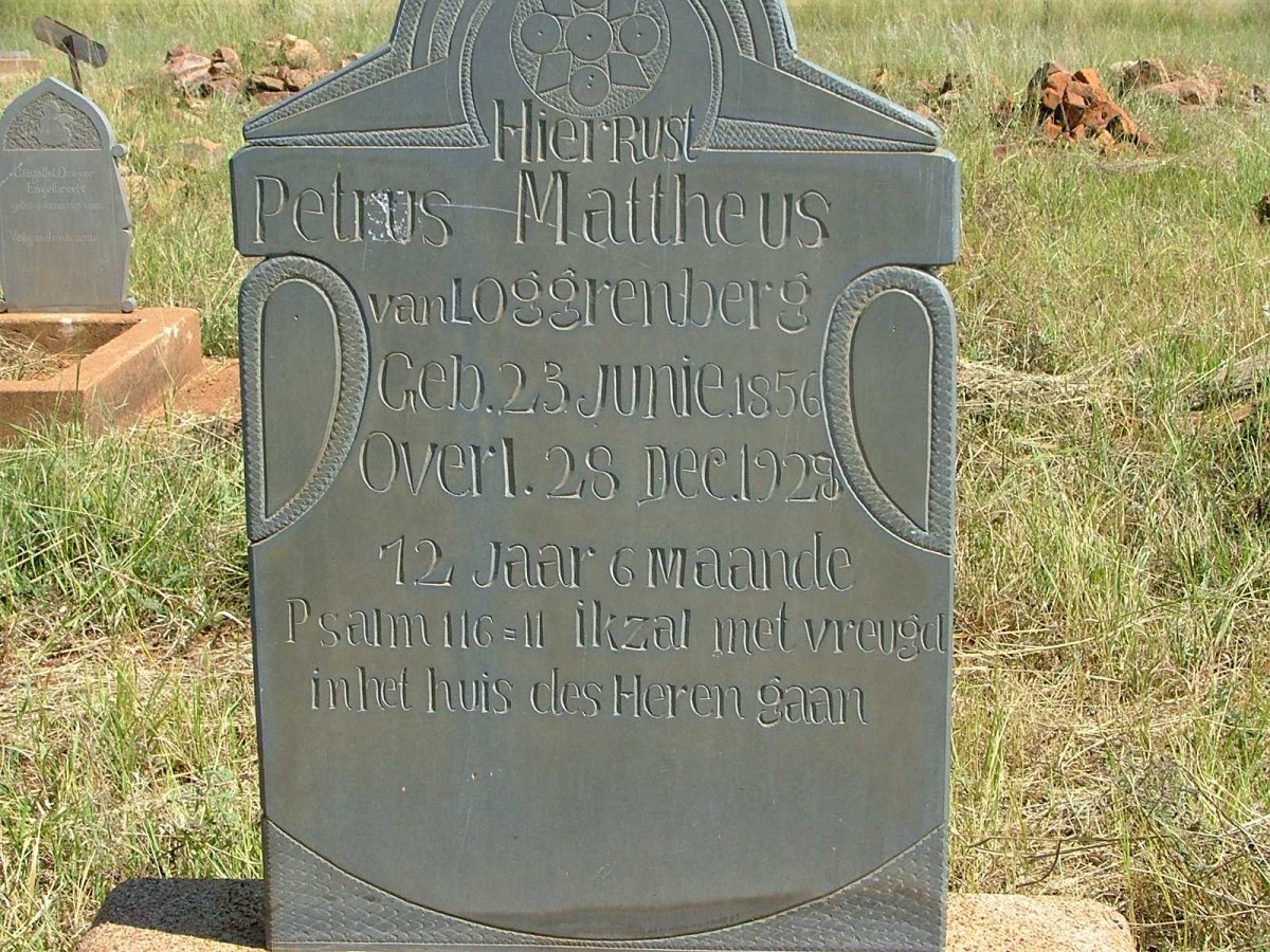 LOGGRENBERG Petrus Mattheus, van 1856-1928