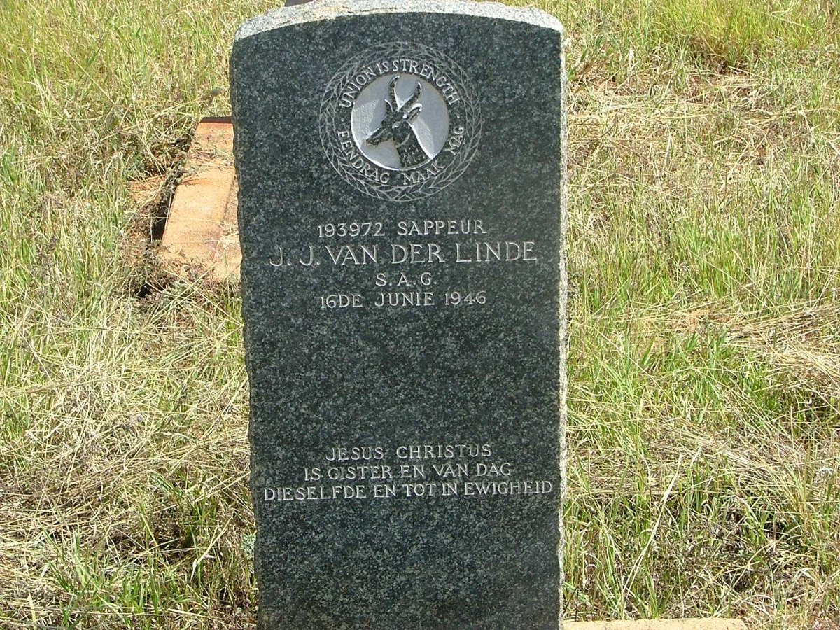 LINDE J.J.,  van der   -1946