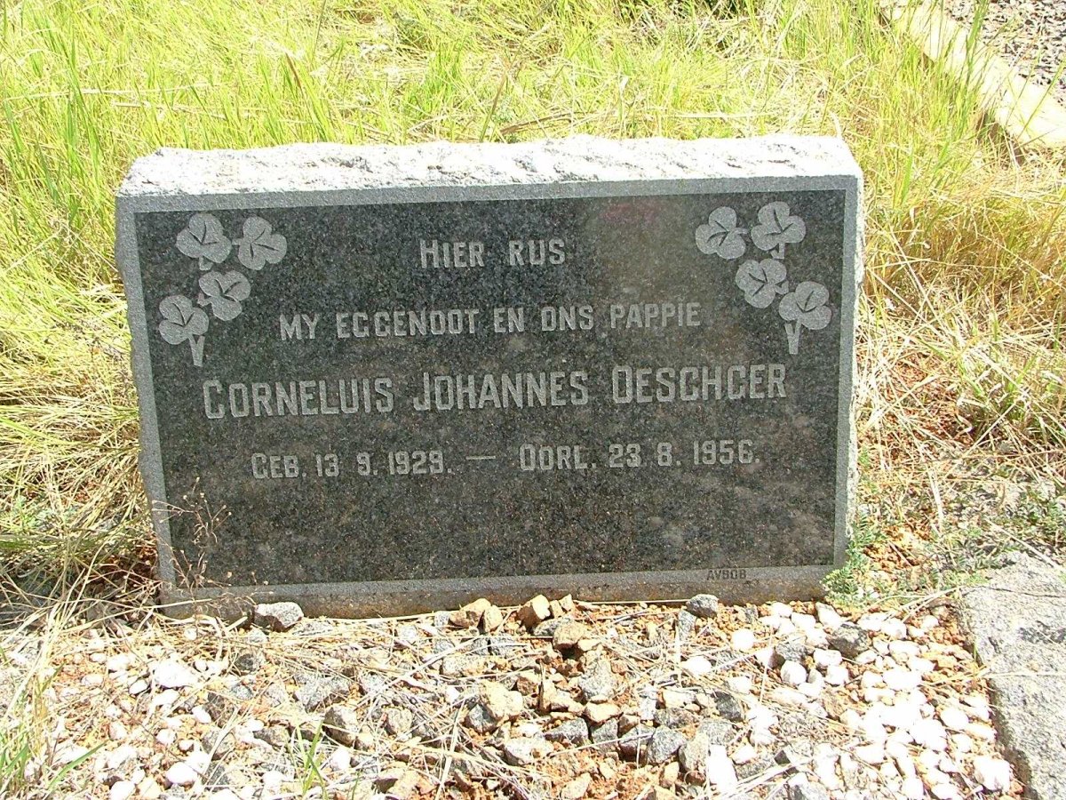 OESCHGER Corneluis Johannes 1929-1956