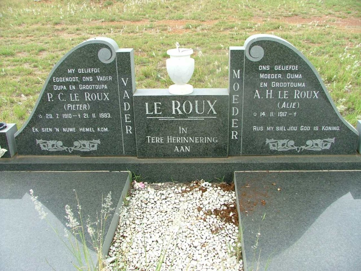 ROUX  P.C., le 1910-1983 &amp; A.H. 1917-