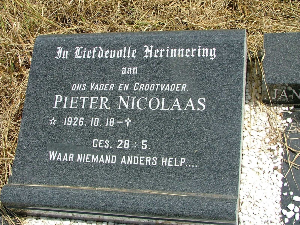RENSBURG Pieter Nicolaas, Jansen van 1926-