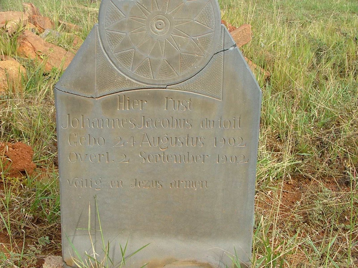 TOIT Johannes Jacobus, du 1902-1902