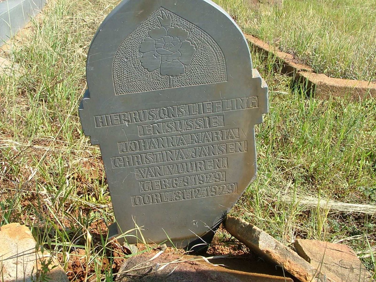 VUUREN Johanna Maria Christina, Jansen van 1929-1929