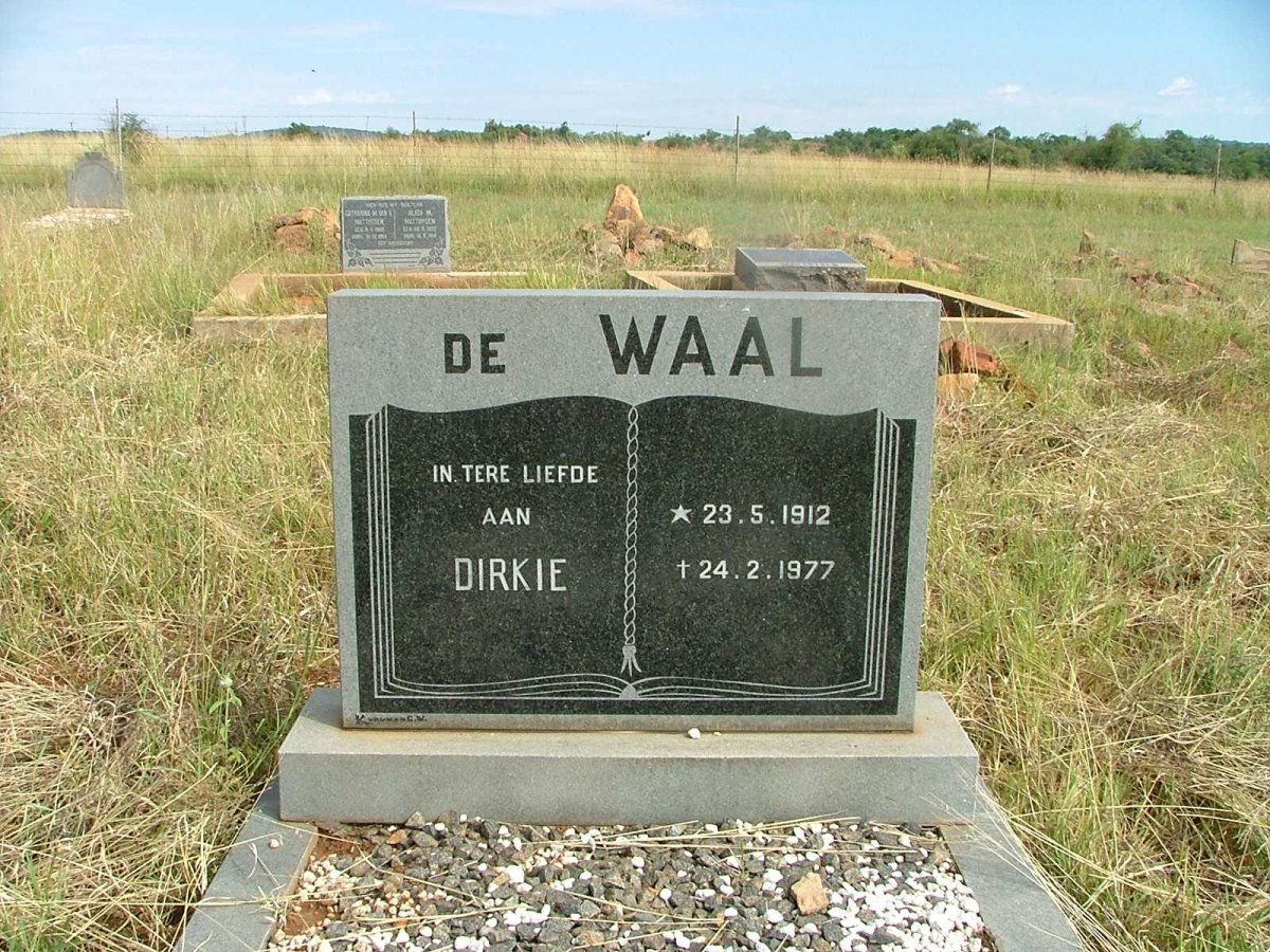 WAAL Dirkie, de 1912-1977