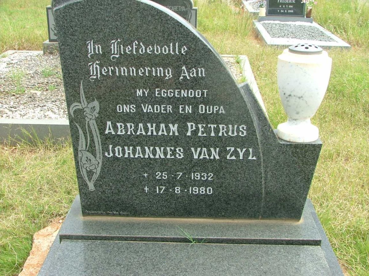 ZYL  Abraham Petrus Johannes, van 1932-1980