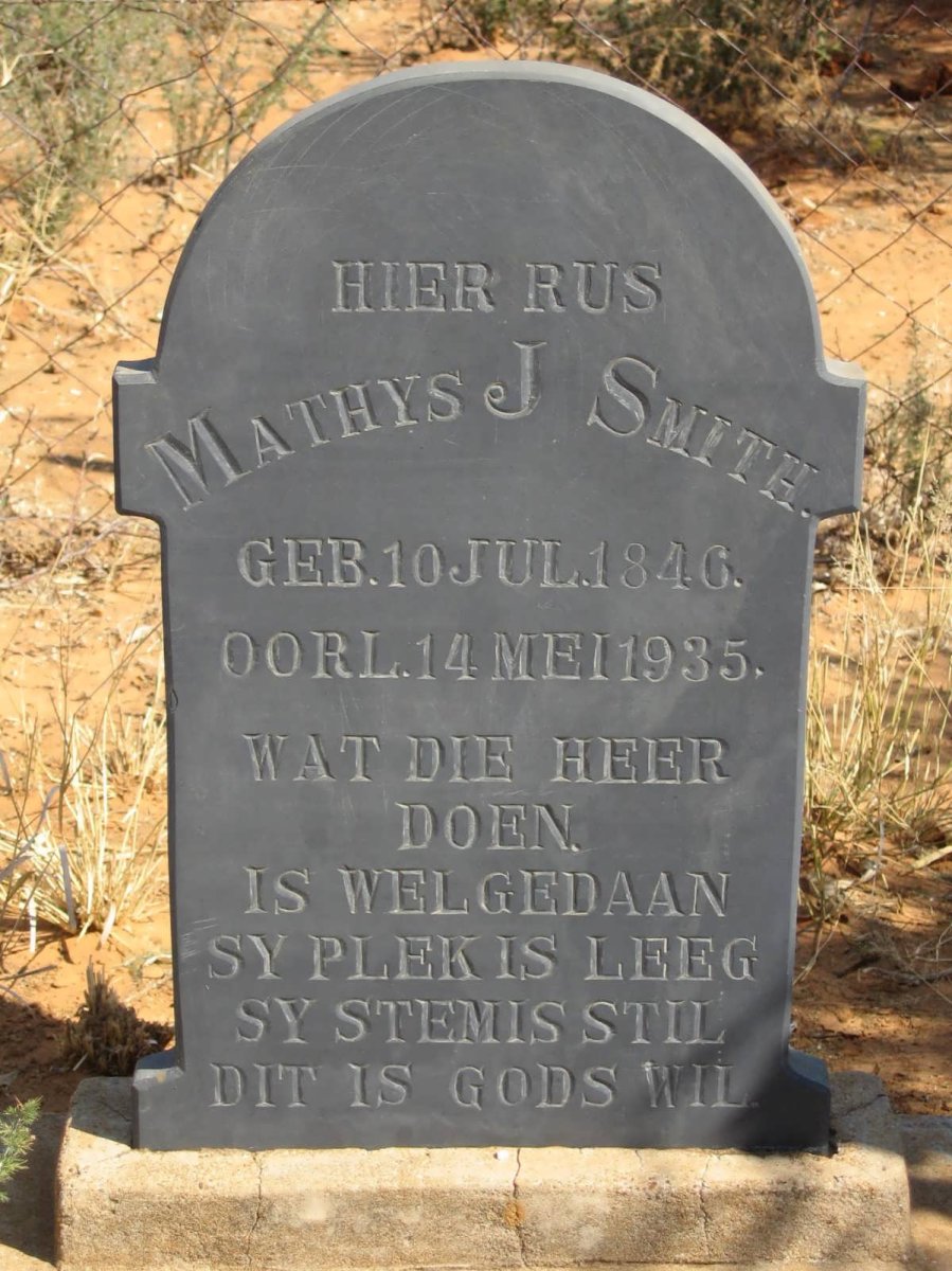 SMITH Mathys J. 1846-1935