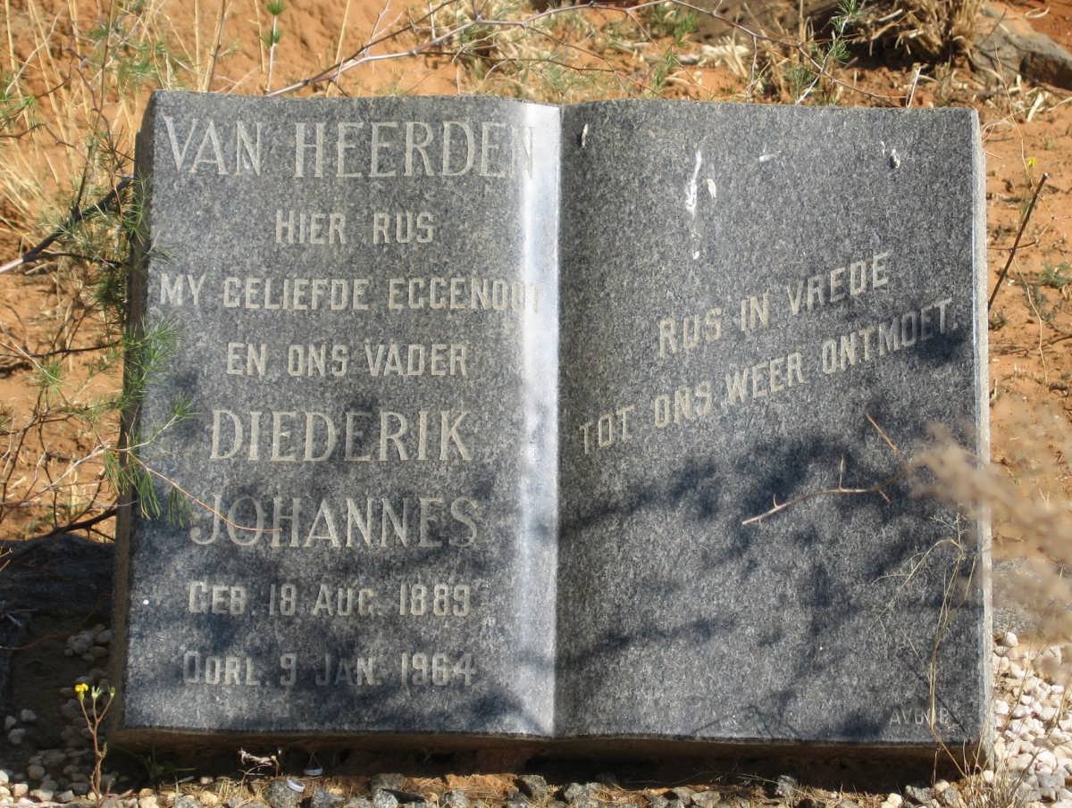 HEERDEN Diederik Johannes, van 1889-1964