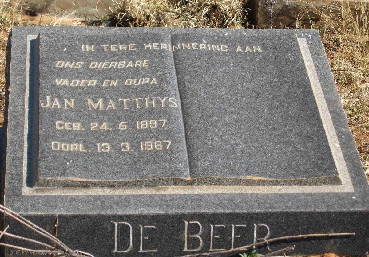 BEER Jan Matthys, de 1897-1967