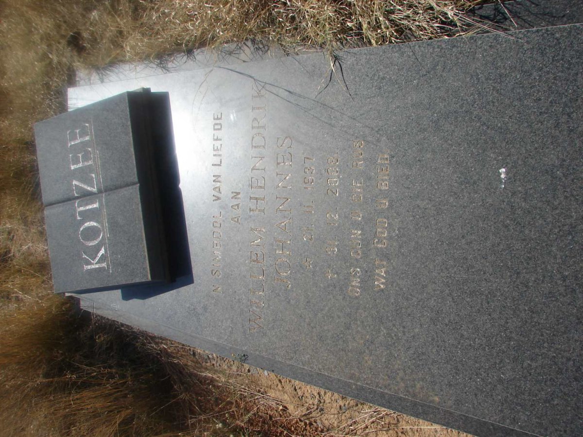 KOTZEE Willem Hendrik Johannes 1937-2008