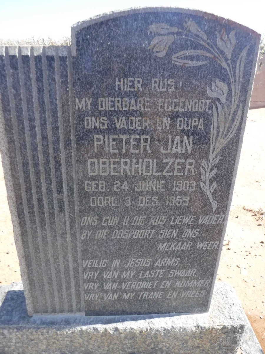 OBERHOLZER Pieter Jan 1903-1959