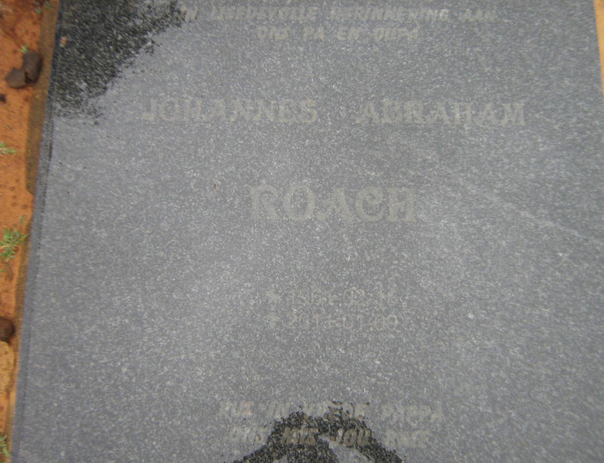 ROACH Johannes Abraham 1961-2011