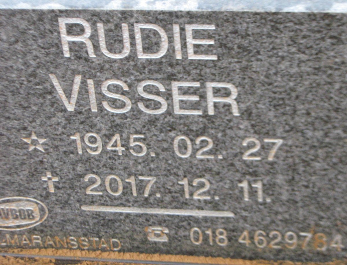 VISSER Rudie 1945-2017