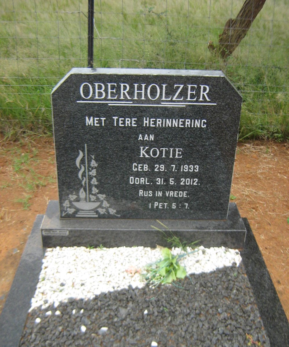 OBERHOLZER Kotie 1933-2012