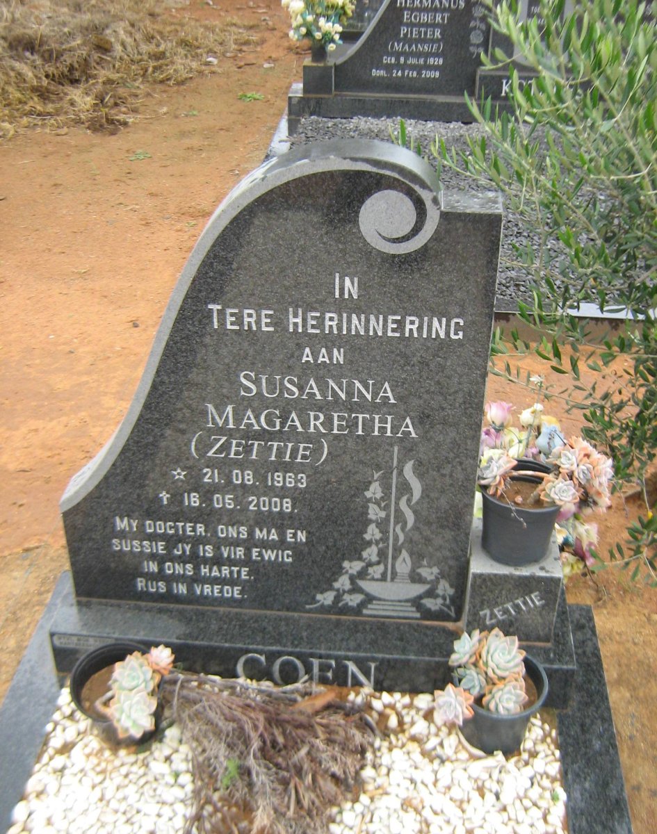 COEN Susanna Magaretha 1963-2008