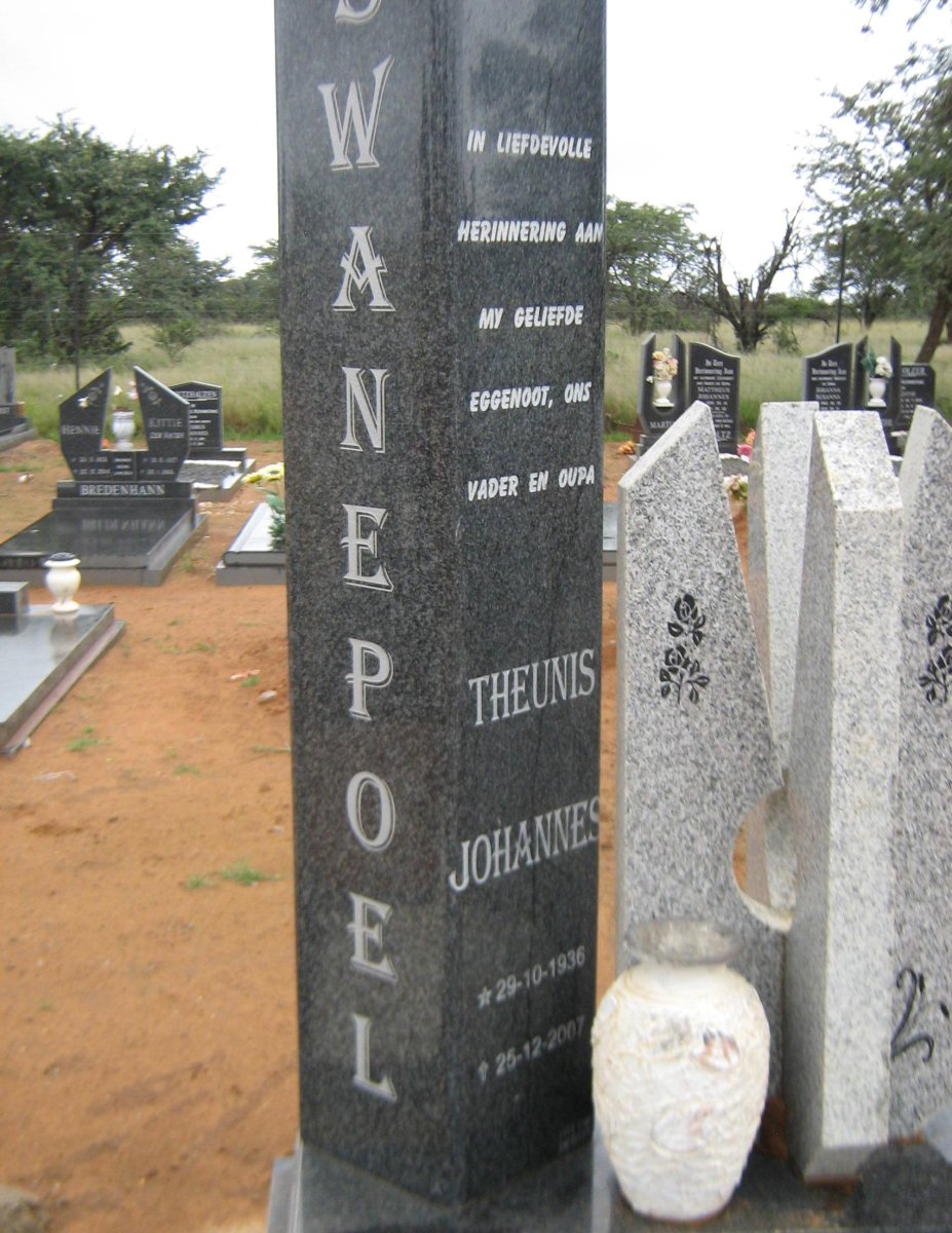 SWANEPOEL Theunis Johannes 1936-2007