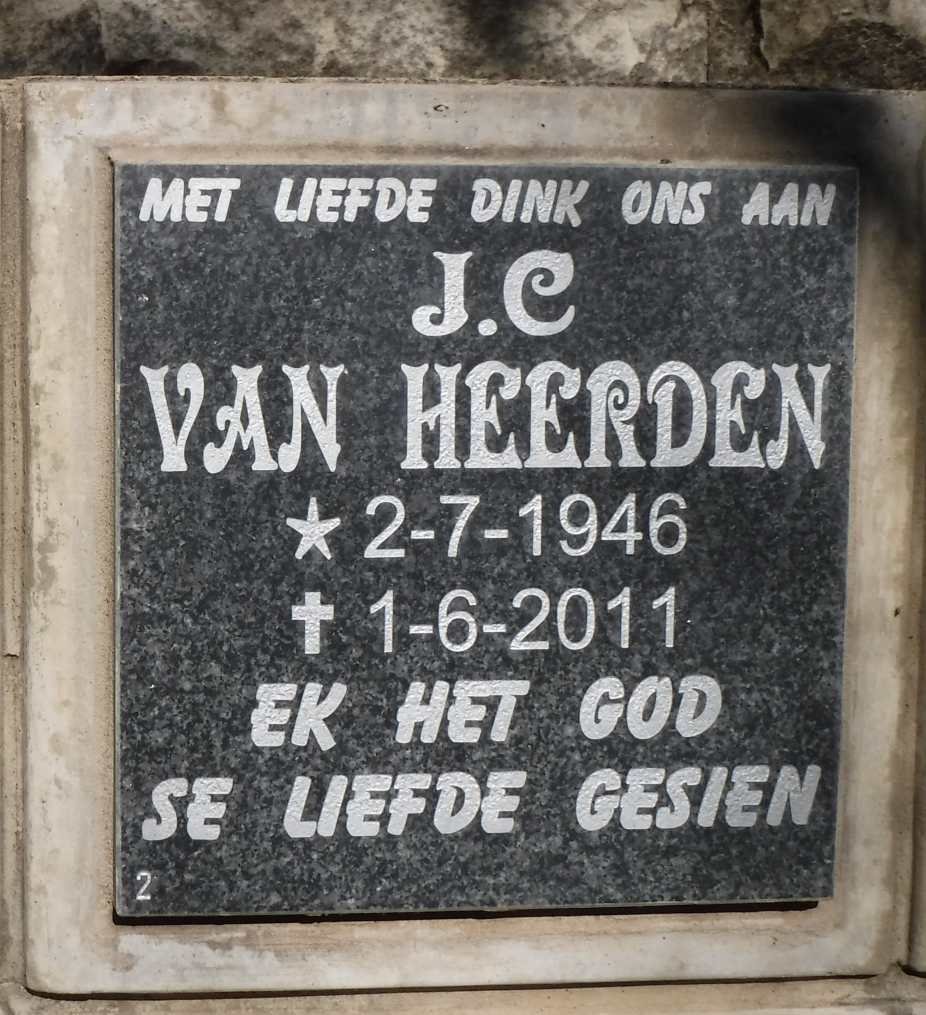 HEERDEN J.C., van 1946-2011