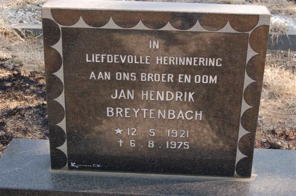 BREYTENBACH Jan Hendrik 1921-1975
