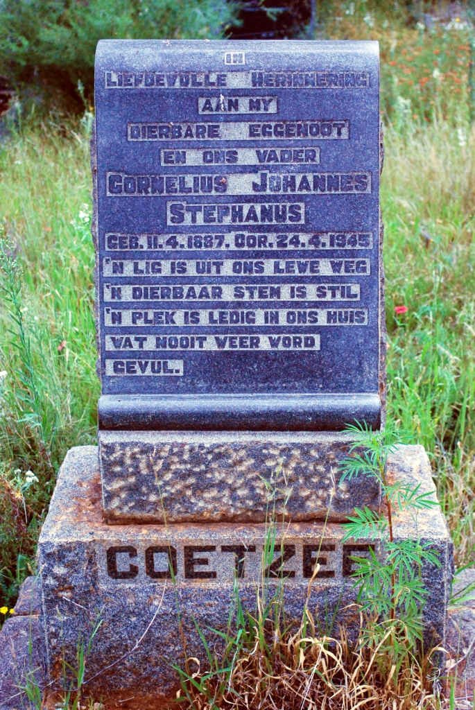 COETZEE Cornelius Johannes Stephanus 1887-1945