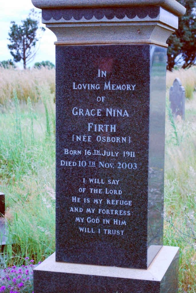FIRTH Grace Nina nee OSBORN 1911-2003