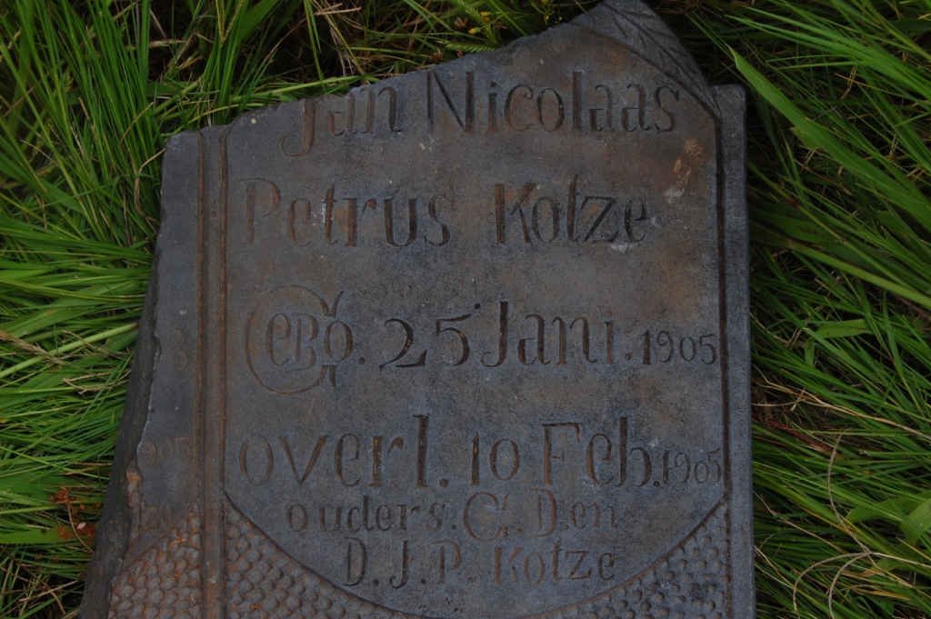 KOTZE Jan Nicholaas Petrus 1905-1905