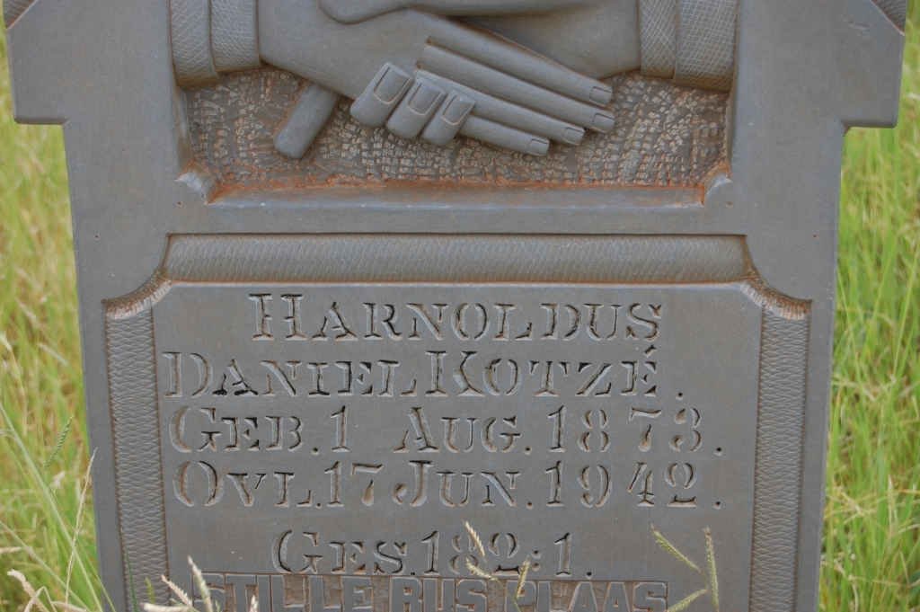 KOTZÉ Harnoldus Daniel 1873-1942