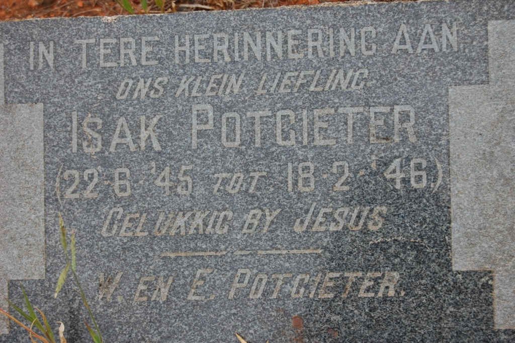 POTGIETER Isak 1945-1946
