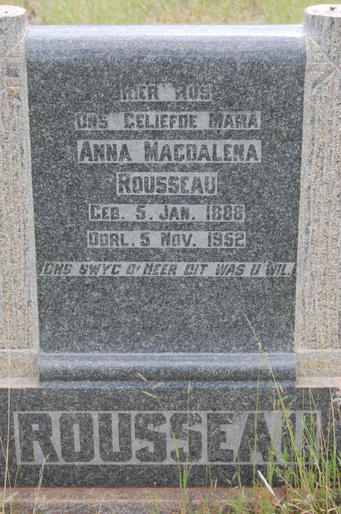 ROUSSEAU Anna Magdalena 1888-1952