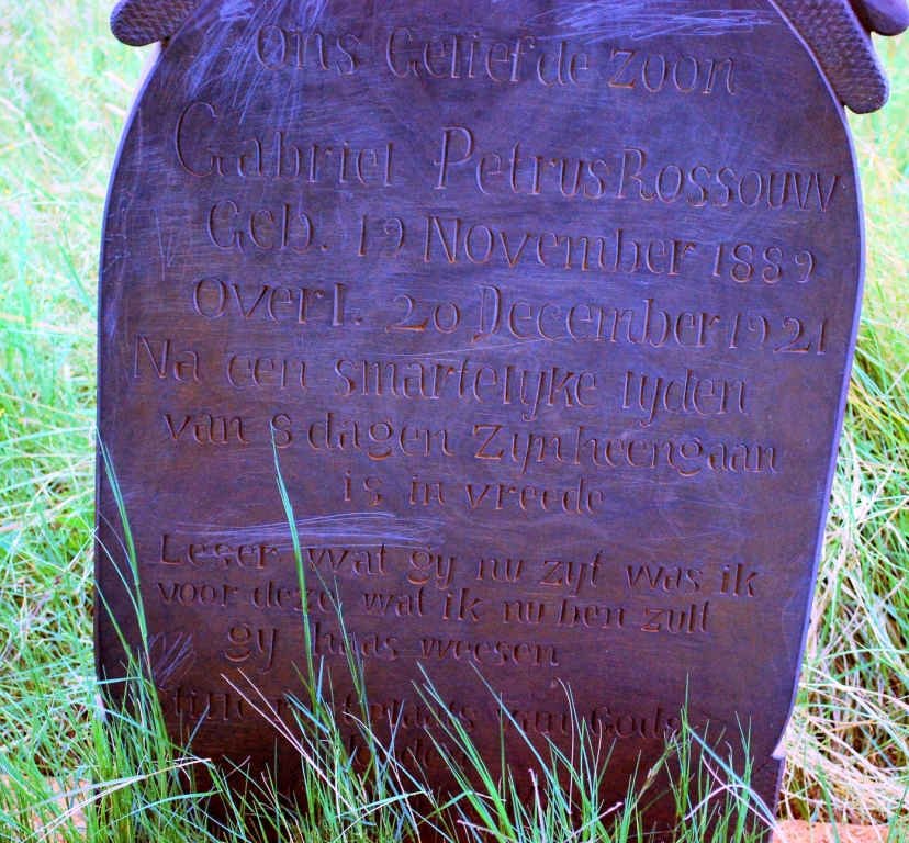ROSSOUW Gabriel Petrus 1889-1921