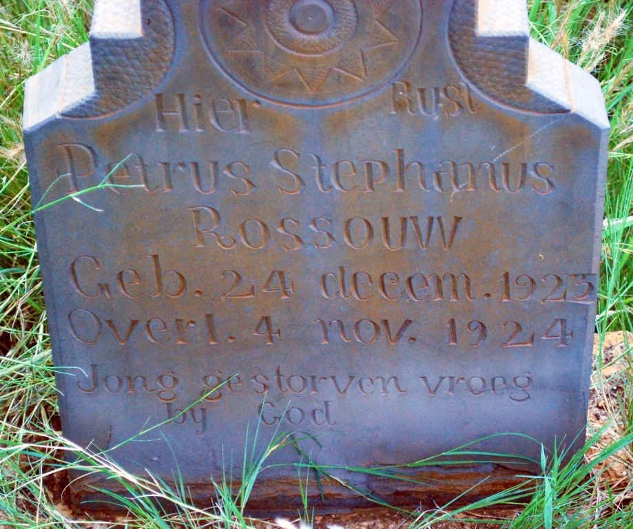 ROSSOUW Petrus Stephanus 1923-1923