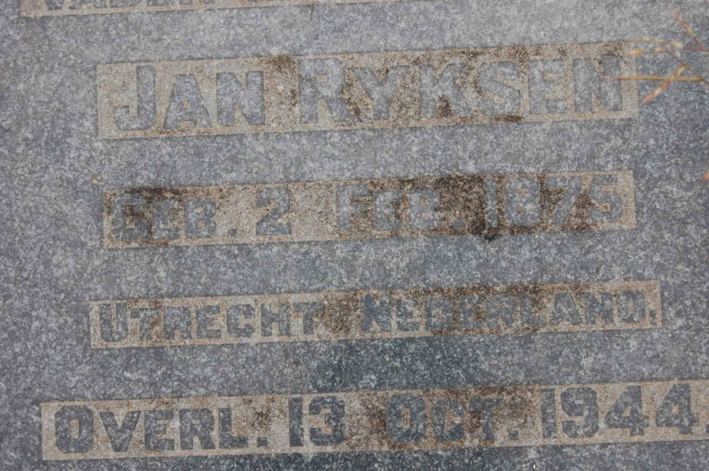 RYKSEN Jan 1875-1944