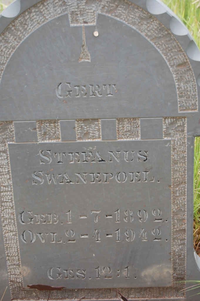 SWANEPOEL Gert Stephanus 1892-1942
