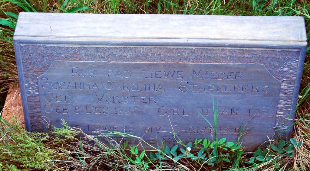 STAPELBERG Susanna Carolina 1862-1939