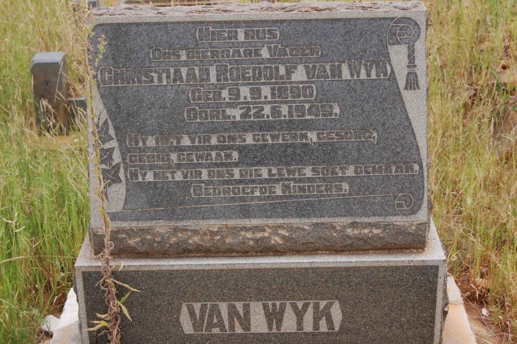 WYK Christiaan Roedolf, van 1890-1949