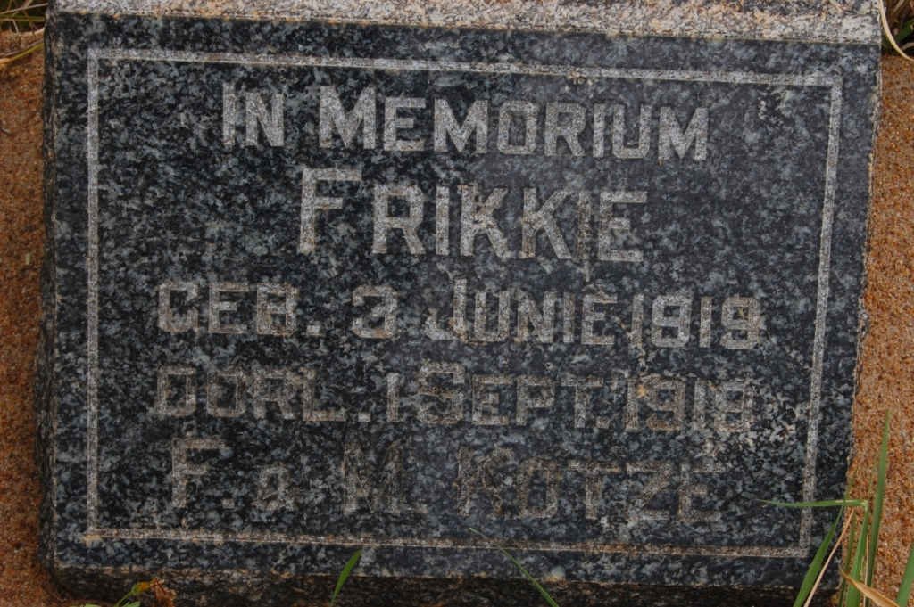 KOTZE Frikkie 1919-1919