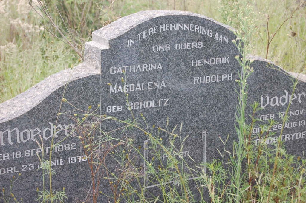 SCHOLTZ Hendrik Rudolph &amp; Catharina Magdalena SCHOLTZ 1882-1978