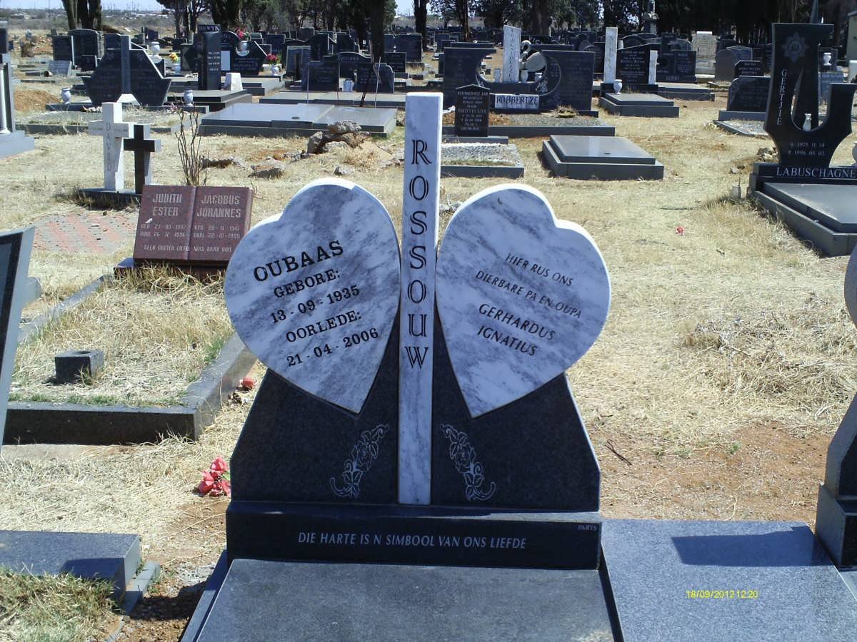 ROSSOUW Gerhardus Ignatius 1935-2006