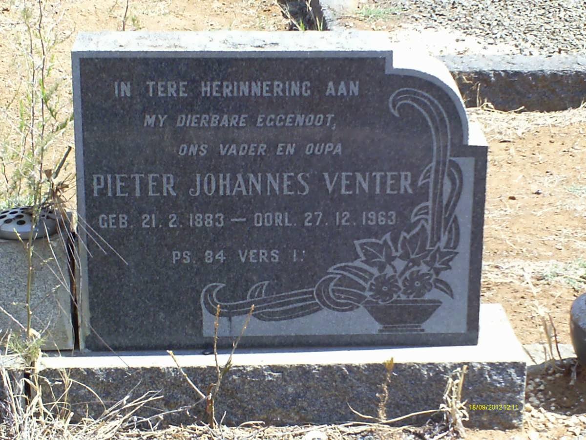 VENTER Pieter Johannes 1883-1963