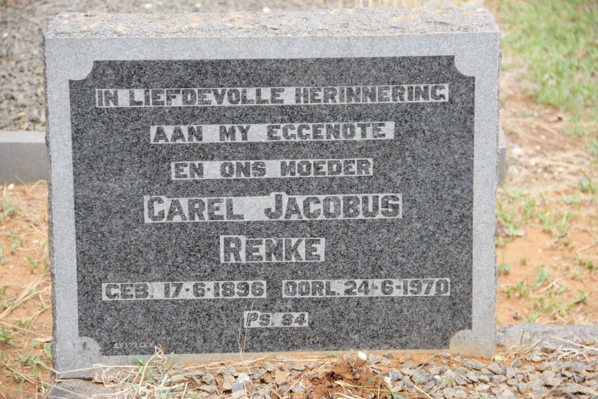 RENKE Carel Jacobus 1896-1970