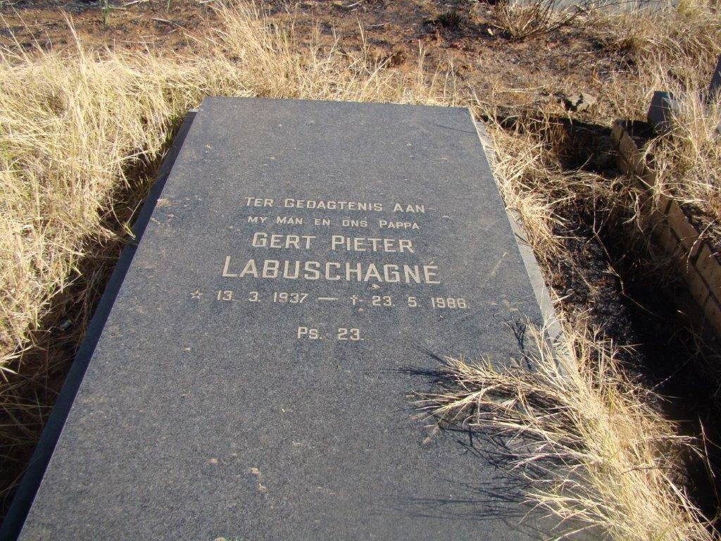 LABUSCHAGNÉ Gert Pieter 1937-1986
