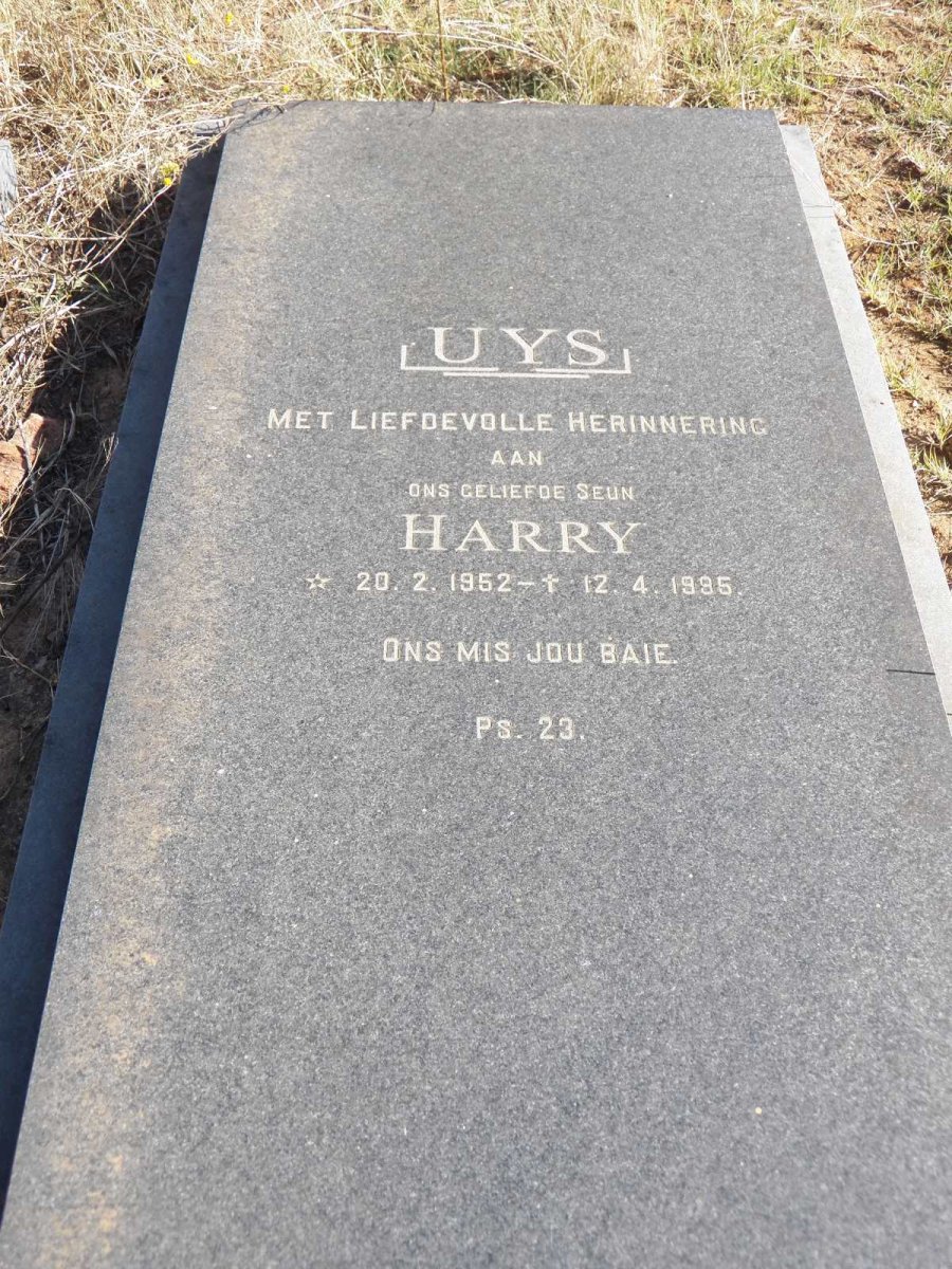 UYS Harry 1952-1995