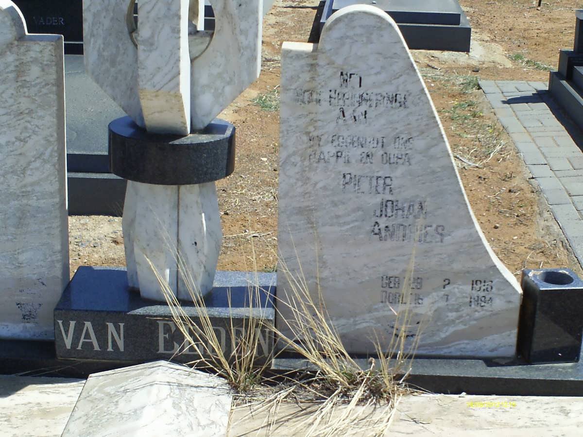 EEDEN Pieter Johan Andries, van 1916-1984