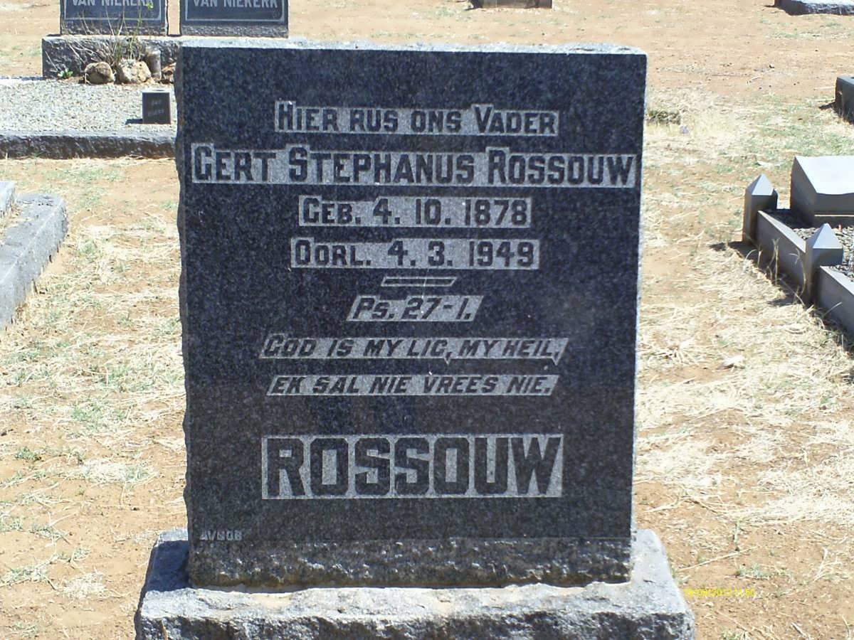 ROSSOUW Gert Stephanus 1878-1949